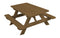 A&L Furniture Co. 4' Amish-Made Pine Kids Picnic Table AL100