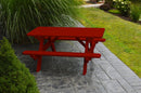 A&L Furniture Co. 4' Amish-Made Pine Kids Picnic Table AL100