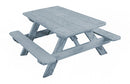 A&L Furniture Co. 4' Amish-Made Pressure-Treated Pine Kids Picnic Table AL100PT