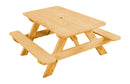 A&L Furniture Co. 4' Amish-Made Pressure-Treated Pine Kids Picnic Table AL100PT