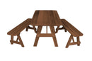 A&L Furniture Co. Amish-Made Cedar Traditional Picnic Tables with Benches AL131C