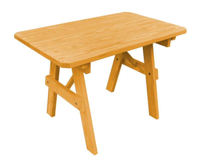 A&L Furniture Co. Amish-Made Pine Traditional Picnic Tables AL141