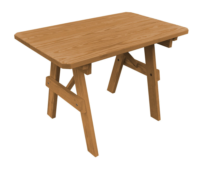 A&L Furniture Co. Amish-Made Pine Traditional Picnic Tables AL141