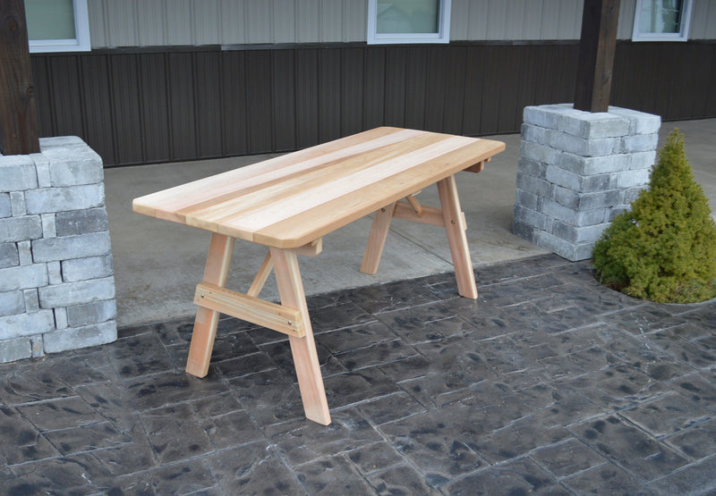 A&L Furniture Co. Amish-Made Cedar Traditional Picnic Tables AL141C