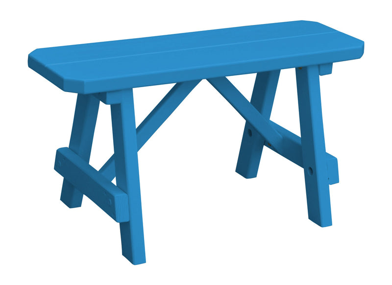 A&L Furniture Co. Amish-Made Painted Pine Traditional A-Frame Benches AL152