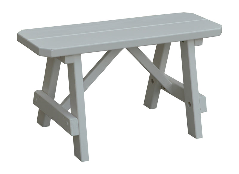 A&L Furniture Co. Amish-Made Painted Pine Traditional A-Frame Benches AL152