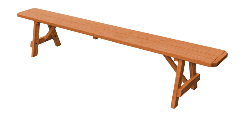 A&L Furniture Co. Amish-Made Stained Pine Traditional A-Frame Benches AL152