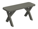 A&L Furniture Co. Amish-Made Painted Pine Cross-Leg Benches AL162