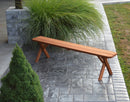 A&L Furniture Co. Amish-Made Cedar Cross-Leg Benches AL162C