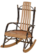 A&L Furniture Co. Amish-Made Hickory Child's Rocker AL2010