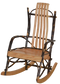 A&L Furniture Co. Amish-Made Hickory Child's Rocker AL2010