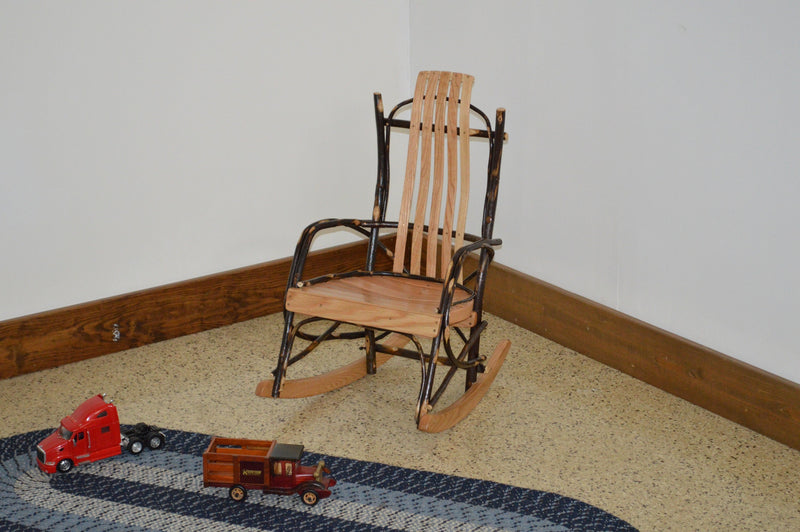 A&L Furniture Co. Amish-Made Hickory Child's Rocker AL2010