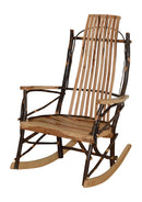 A&L Furniture Co. Amish-Made Hickory Large 9-Slat Rocker AL2020