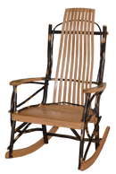 A&L Furniture Co. Amish-Made Hickory Large 9-Slat Rocker AL2020