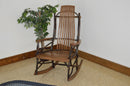 A&L Furniture Co. Amish-Made Hickory Large 9-Slat Rocker AL2020