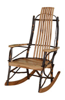 A&L Furniture Co. Amish-Made Hickory 7-Slat Rocker AL2030