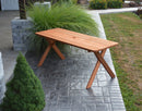 A&L Furniture Co. Amish-Made Cedar Cross-Leg Picnic Tables AL201C