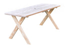 A&L Furniture Co. Amish-Made Pressure-Treated Pine Cross-Leg Picnic Tables AL201PT