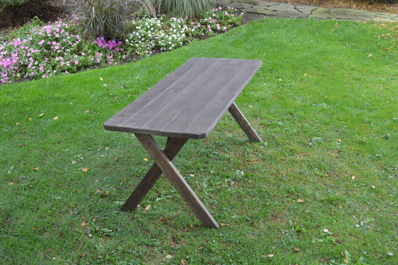 A&L Furniture Co. Amish-Made Pressure-Treated Pine Cross-Leg Picnic Tables AL201PT