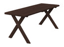 A&L Furniture Co. Amish-Made Pressure-Treated Pine Cross-Leg Picnic Tables AL201PT