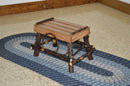 A&L Furniture Co. Amish-Made Hickory Foot Stool AL2110