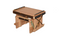 A&L Furniture Co. Amish-Made Hickory Gliding Ottoman AL2120