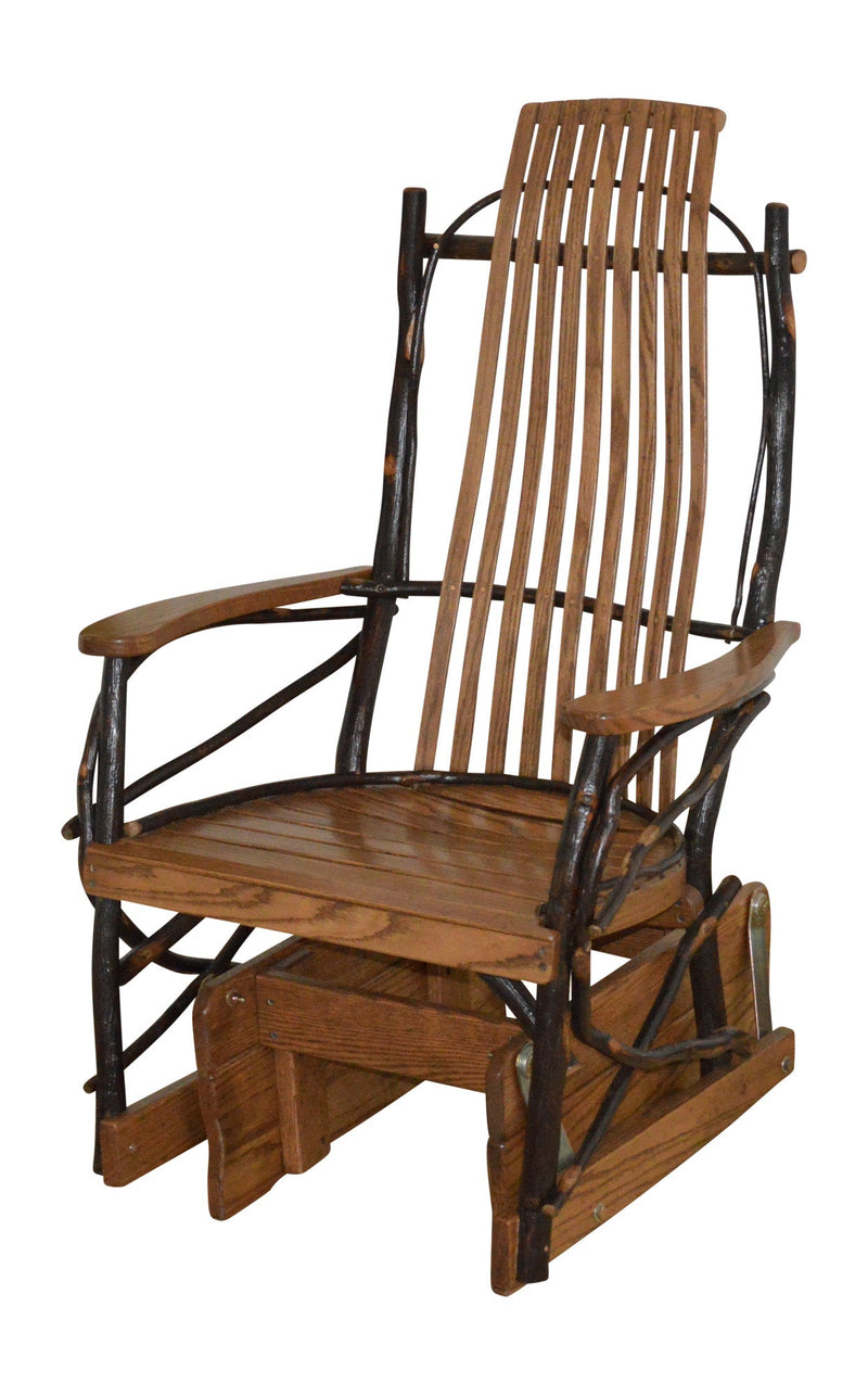 A&L Furniture Co. Amish-Made Hickory Glider Rocker AL2130