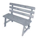 A&L Furniture Co. Amish-Made Cedar Traditional Backed Benches AL251C