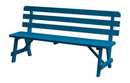 A&L Furniture Co. Amish-Made Pine Traditional Backed Benches AL252