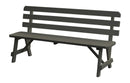 A&L Furniture Co. Amish-Made Pine Traditional Backed Benches AL252