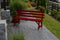 A&L Furniture Co. Amish-Made Pine Traditional Backed Benches AL252