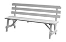 A&L Furniture Co. Amish-Made Pine Traditional Backed Benches AL252