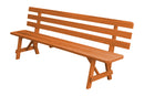 A&L Furniture Co. Amish-Made Pine Traditional Backed Benches AL252