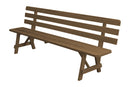 A&L Furniture Co. Amish-Made Pine Traditional Backed Benches AL252