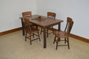 A&L Furniture Co. Amish-Made Hickory 5-Piece Farm Table Sets AL2731 - AL2501x4