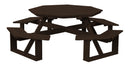 A&L Furniture Co. 54" Amish-Made Octagonal Cedar Walk-In Picnic Tables AL280C