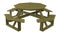 A&L Furniture Co. 54" Amish-Made Octagonal Pressure-Treated Pine Walk-In Picnic Tables AL280PT