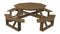 A&L Furniture Co. 54" Amish-Made Octagonal Pressure-Treated Pine Walk-In Picnic Tables AL280PT