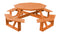 A&L Furniture Co. 54" Amish-Made Octagonal Pressure-Treated Pine Walk-In Picnic Tables AL280PT