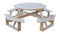 A&L Furniture Co. 54" Amish-Made Octagonal Pressure-Treated Pine Walk-In Picnic Tables AL280PT