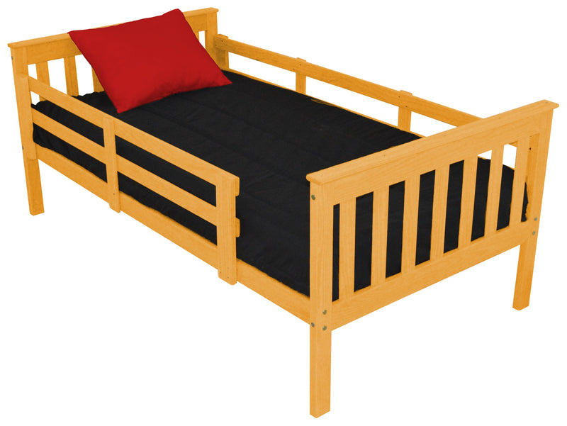 A&L Furniture Co. VersaLoft Twin Mission Bed with Safety Rails AL3120