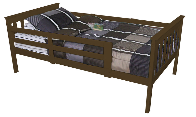 A&L Furniture Co. VersaLoft Twin Mission Bed with Safety Rails AL3120