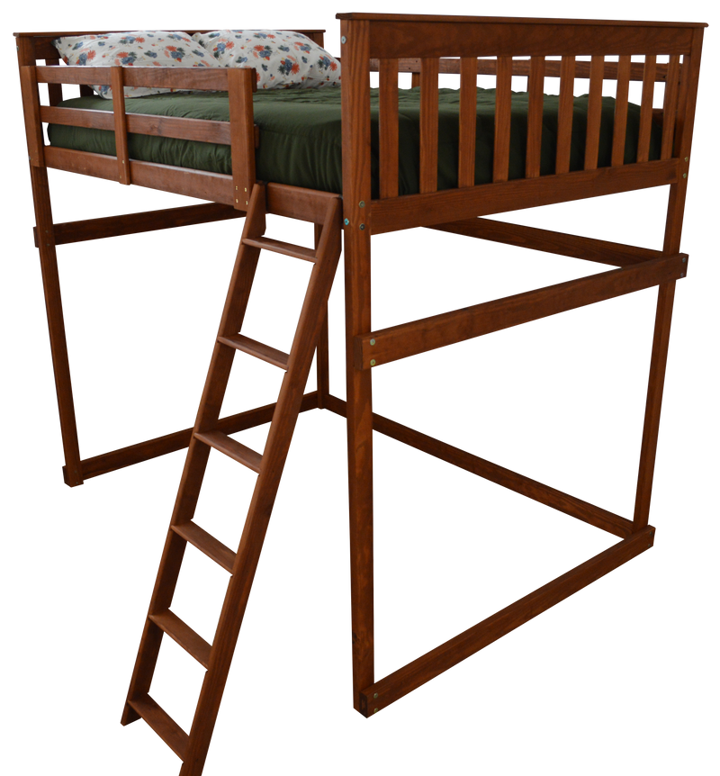 A&L Furniture Co. VersaLoft Full Mission Loft Beds with Ladders AL3330