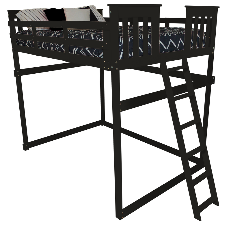 A&L Furniture Co. VersaLoft Full Mission Loft Beds with Ladders AL3330