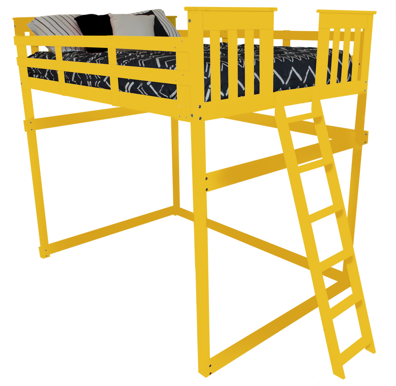 A&L Furniture Co. VersaLoft Full Mission Loft Beds with Ladders AL3330