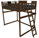 A&L Furniture Co. VersaLoft Full Mission Loft Beds with Ladders AL3330