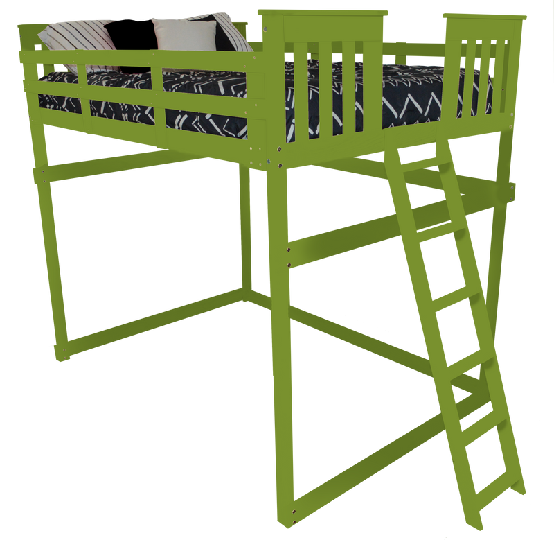 A&L Furniture Co. VersaLoft Full Mission Loft Beds with Ladders AL3330