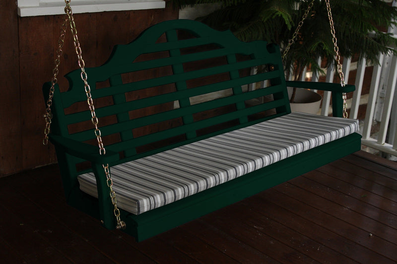 A&L Furniture Co. Amish-Made Pine Marlboro Porch Swings AL371