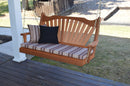 A&L Furniture Co. Amish-Made Cedar Fanback Porch Swings AL382C