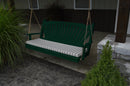 A&L Furniture Co. Amish-Made Pine Fanback Porch Swings AL382